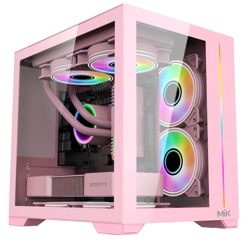 Vỏ máy tính MIK LV12 MINI ELITE PINK