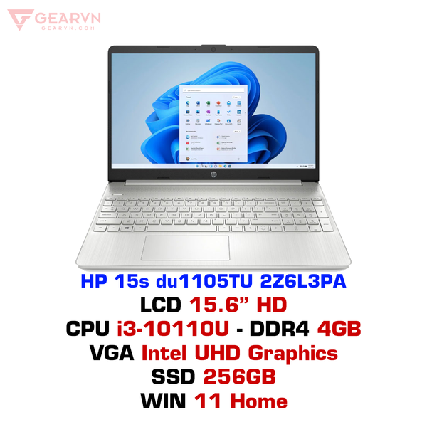  Laptop HP 15s du1105TU 2Z6L3PA 