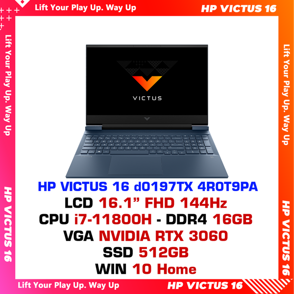  Laptop Gaming HP VICTUS 16 d0197TX 4R0T9PA 