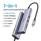  Cổng chuyển đổi USB C Ugreen 7 in 1 CM512 90568 