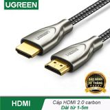  Phụ kiện Cáp UGreen Hdmi 2.0 4K Carbon dài 2m - (HD131 - 50108) 