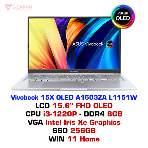  Laptop Asus Vivobook 15X OLED A1503ZA L1151W 