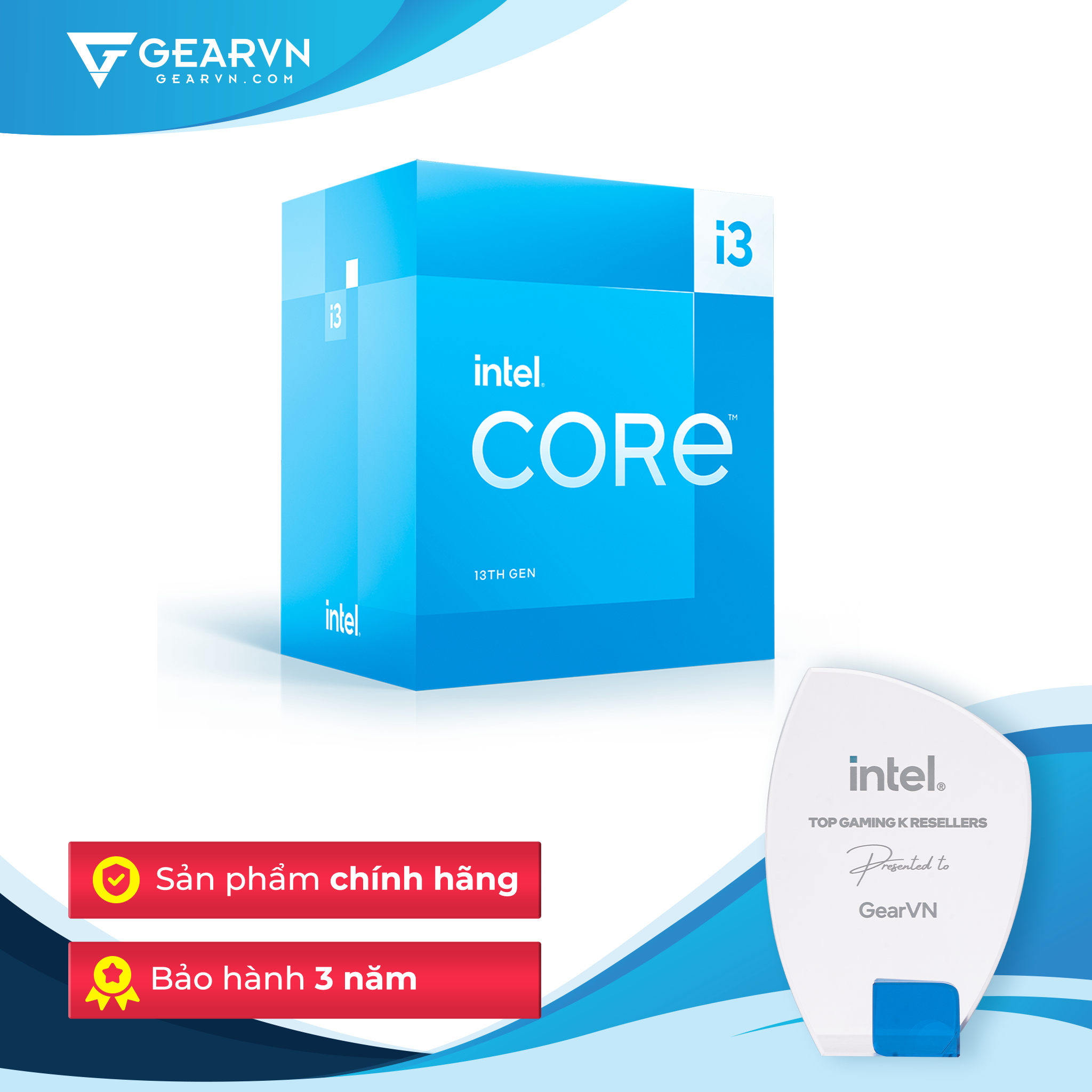 Bộ vi xử lý Intel Core i3 13100 / 3.4GHz Turbo 4.5GHz / 4 Nhân 8 Luồng / 12MB / LGA 1700