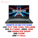  Laptop gaming Gigabyte G5 MD 51S1123SO 