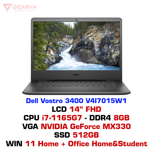  Laptop Dell Vostro 3400 V4I7015W1 Black 