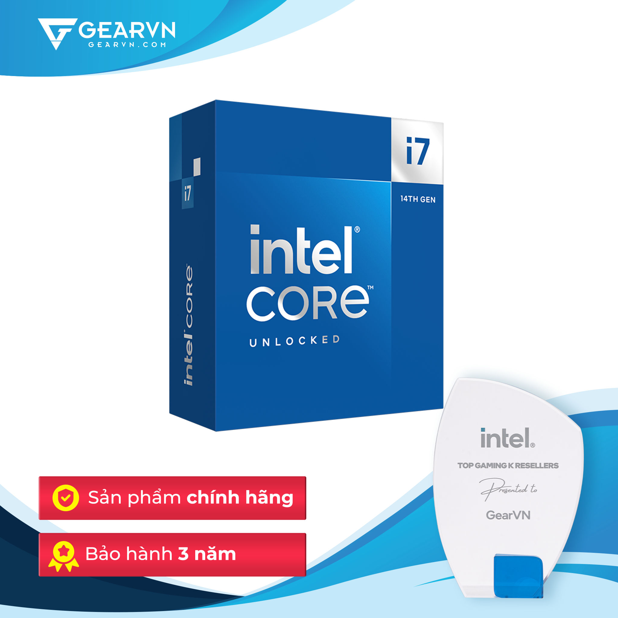 Bộ vi xử lý Intel Core i7 14700K / Turbo up to 5.6GHz / 20 Nhân 28 Luồng / 33MB / LGA 1700