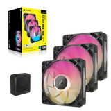  Bộ 3 quạt Corsair iCUE LINK RX120 MAX RGB Black (CO-9051034-WW) 