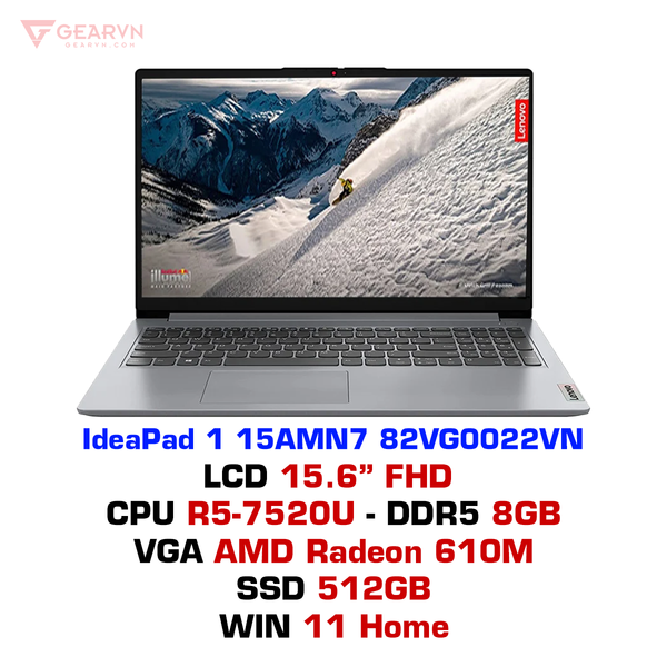  Laptop Lenovo IdeaPad 1 15AMN7 82VG0022VN 