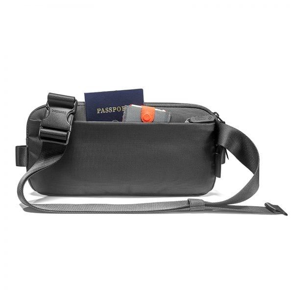  TÚI ĐEO CHÉO TOMTOC LIGHTWEIGHT CODURA SLING BAG BLACK (H02-A04D) 