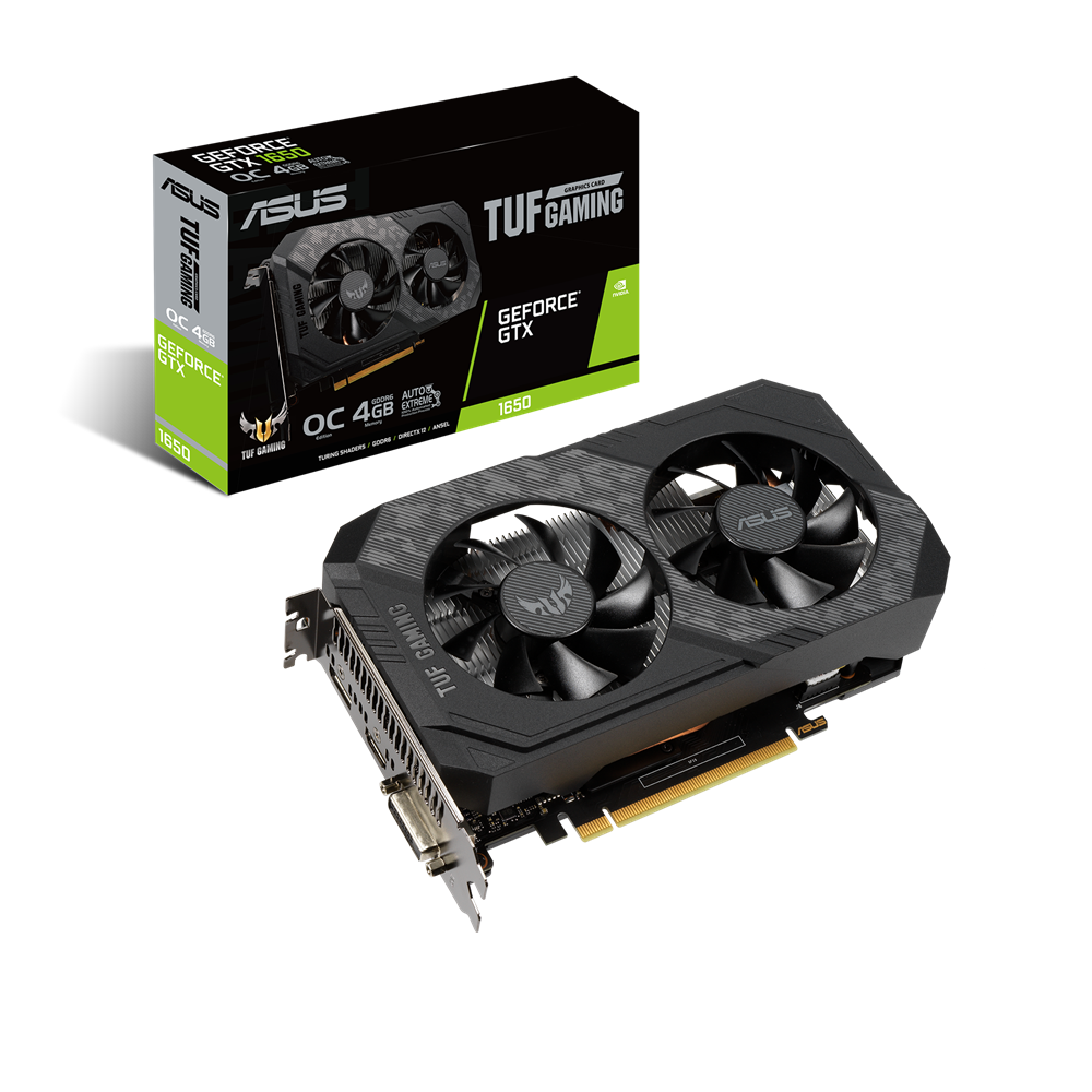 Card màn hình ASUS TUF Gaming GeForce GTX 1650 OC 4GB D6 (TUF-GTX1650-O4GD6-GAMING)