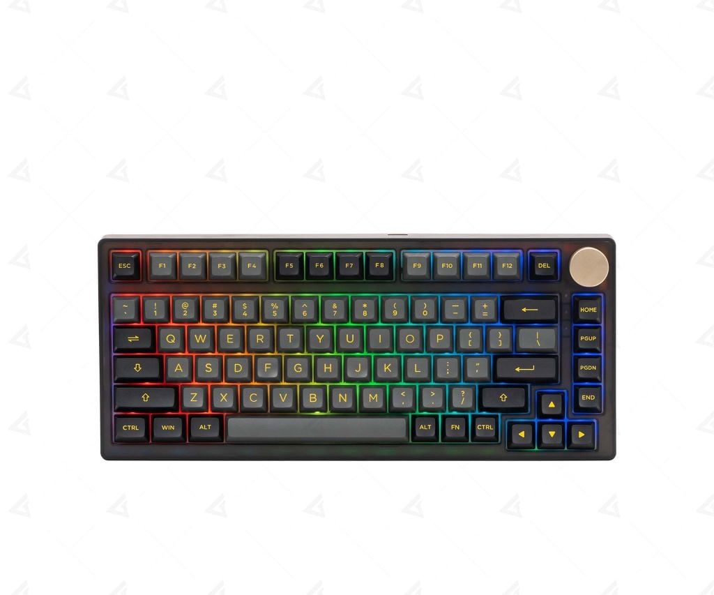 Bàn phím cơ AKKO PC75B Plus v2 Black Gold chính hãng, giá rẻ – GEARVN.COM