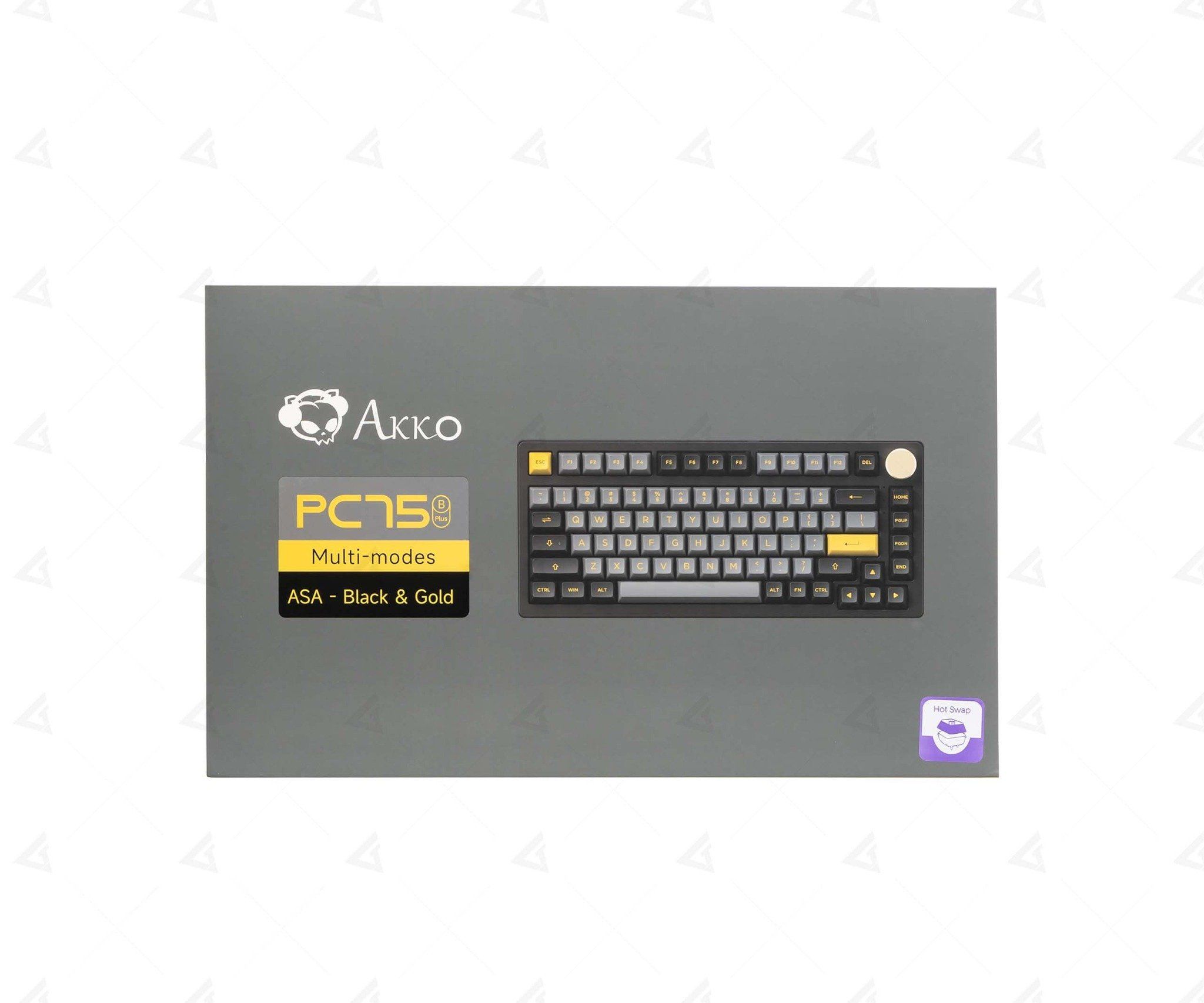 Bàn phím cơ AKKO PC75B Plus v2 Black Gold chính hãng, giá rẻ – GEARVN.COM