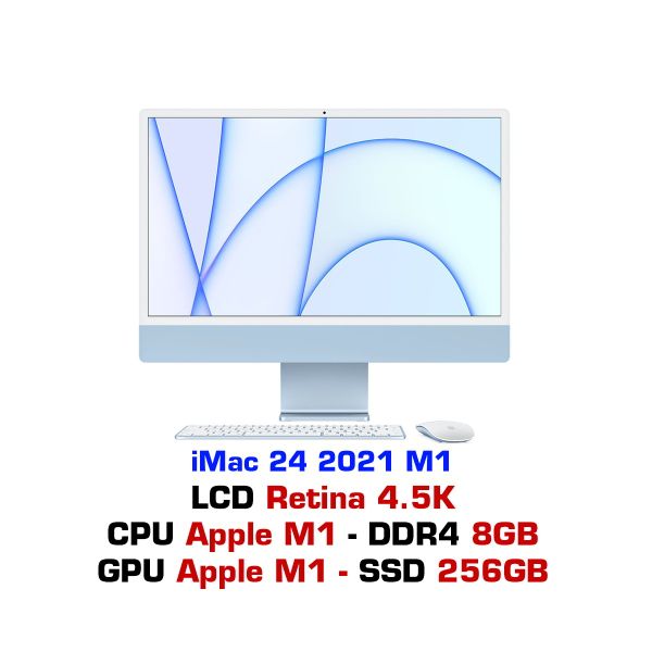 iMac 24 2021 M1 7GPU 8GB 256GB MJV93SA/A - Blue