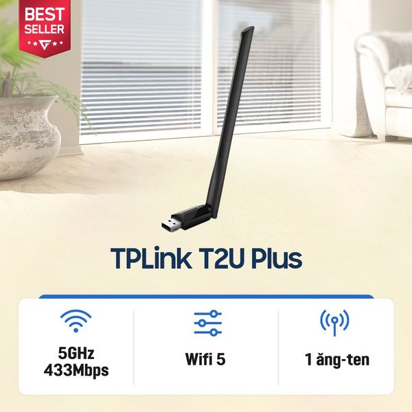 USB Wifi TP-Link Archer T2U Nano AC600Mbps