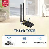  Card mạng WiFi 6 TP-Link Archer TX50E chuẩn AX3000 