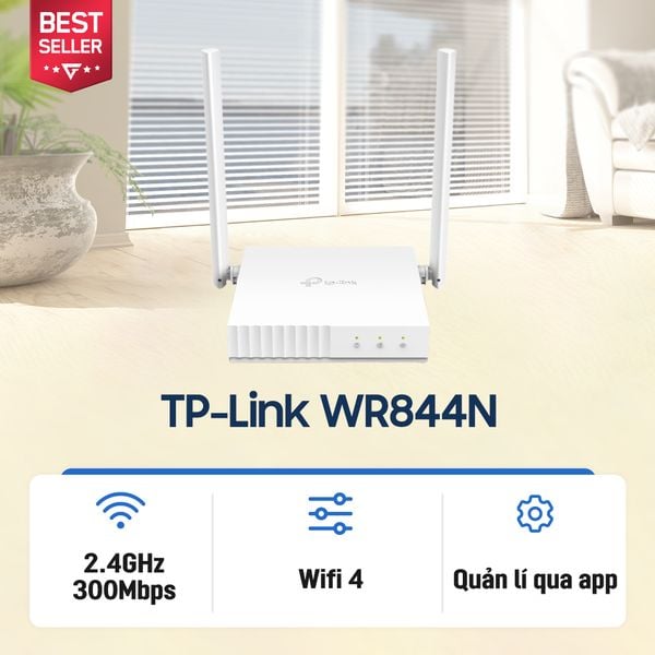 Bộ Định Tuyến Wifi 4 Tp-Link Wr844N Chuẩn N300 – Gearvn.Com