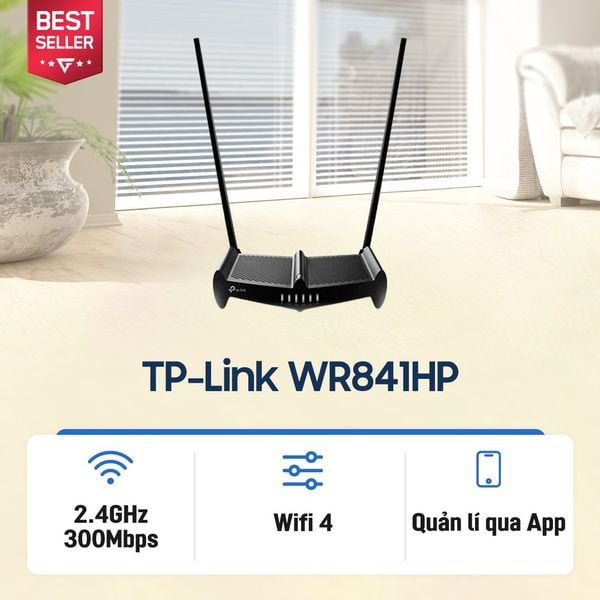 Bộ định tuyến WiFi 4 TP-Link WR841HP chuẩn N300