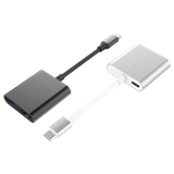  Cổng chuyển HyperDrive 4K HDMI 3-in-1 USB-C Hub for MacBook, PC & Devices - hd259a Grey 