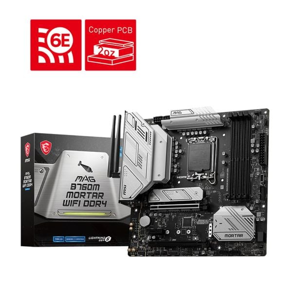  Bo mạch chủ MSI MAG B760M MORTAR WIFI DDR4 