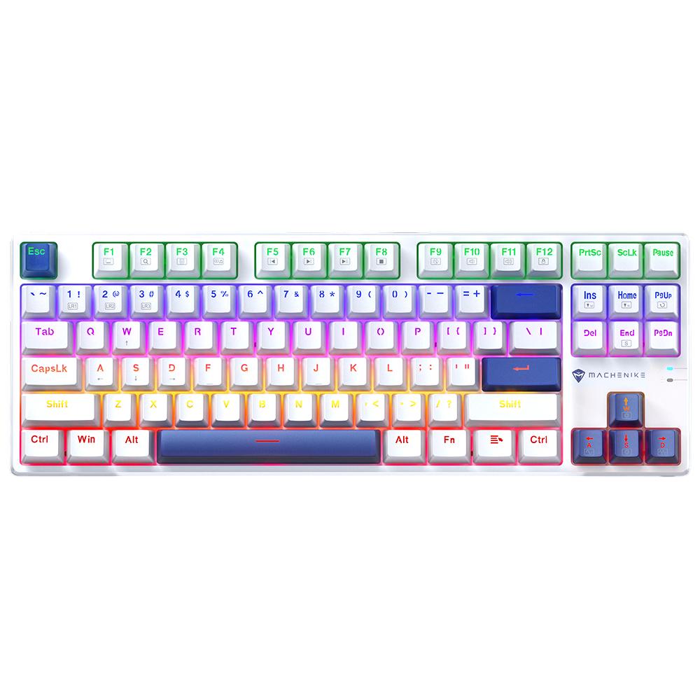 Bàn Phím Machenike K500B - B87 White Blue Wired Red Switch