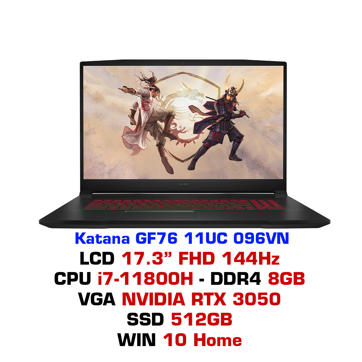Laptop Gaming MSI Katana GF76 11UC 096VN chính hãng – GEARVN.COM Laptop Gaming MSI Katana GF76 11UC 096VN chính hãng – GEARVN.COM