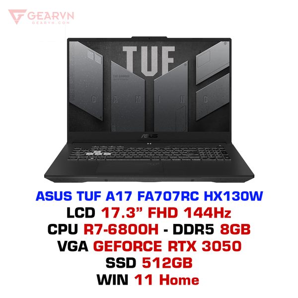  Laptop Gaming ASUS TUF A17 FA707RC HX130W 