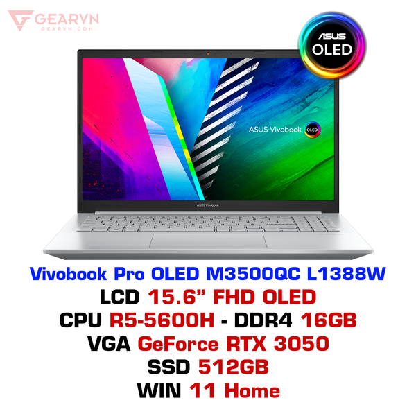  Laptop Asus Vivobook Pro M3500QC L1388W 