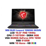  Laptop MSI GL65 Leopard 10SCXK 093VN 