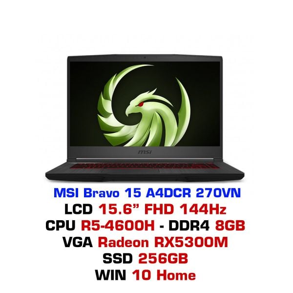 Laptop Gaming MSI Bravo 15 A4DCR 270VN 