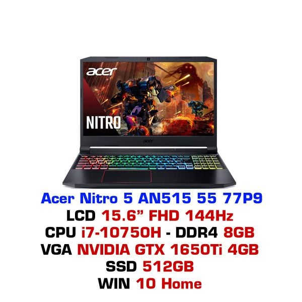  Laptop gaming Acer Nitro 5 AN515 55 77P9 