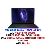  Laptop Gaming MSI GE66 Raider 10SFS 474VN 