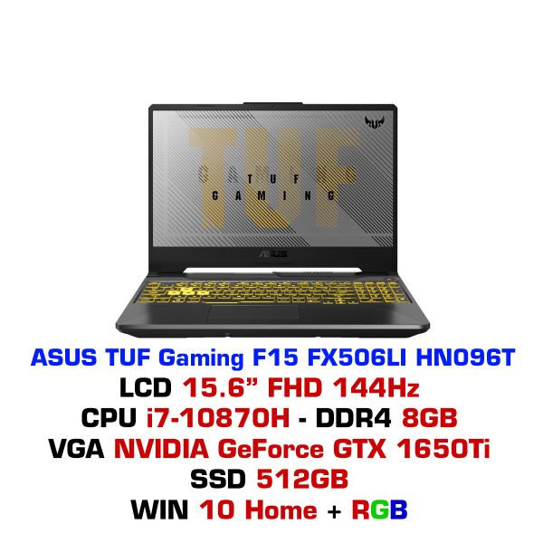  Laptop ASUS TUF Gaming F15 FX506LI HN096T 