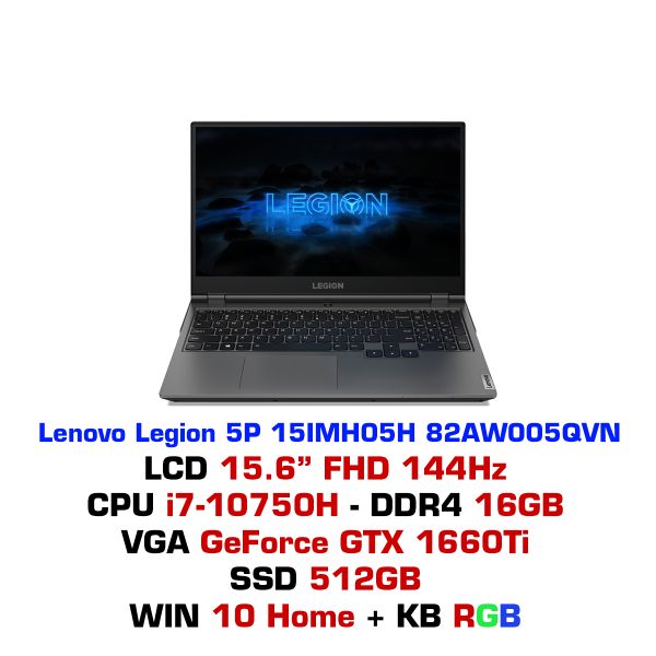  Laptop gaming Lenovo Legion 5P 15IMH05H 82AW005QVN 