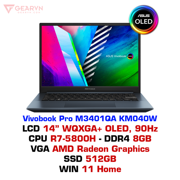 Laptop Asus Vivobook Pro M3401qa Km040w Chính Hãng Gearvncom 3636