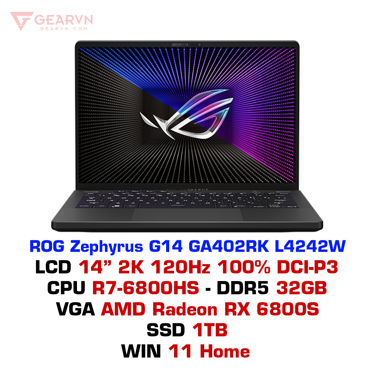 Laptop gaming ASUS ROG Zephyrus G14 GA402RK L4242W