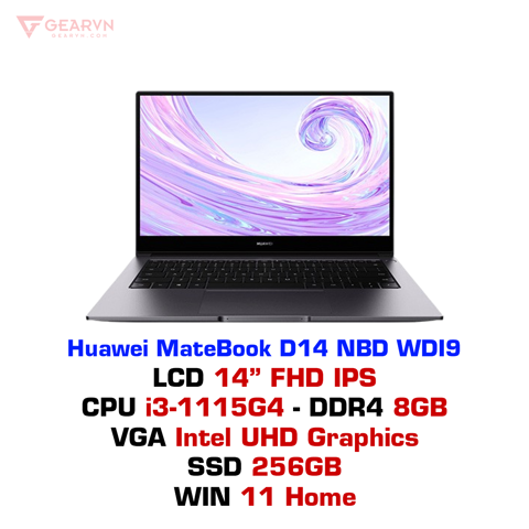 Laptop Huawei MateBook D14 NBD WDI9 chính hãng – GEARVN.COM