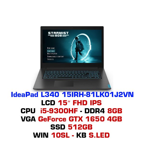  Laptop Lenovo IdeaPad L340 15IRH 81LK01J2VN 