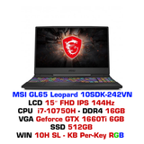  Laptop Gaming MSI GL65 Leopard 10SDK 242VN 