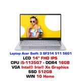  Laptop Acer Swift 3 SF314 511 56G1 