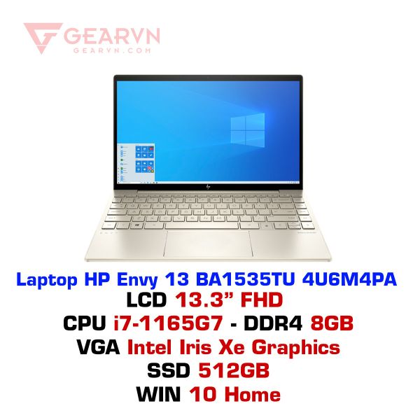  Laptop HP Envy 13 BA1535TU 4U6M4PA 