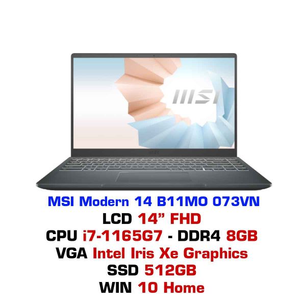  Laptop MSI Modern 14 B11MO 073VN 