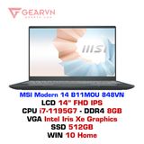  Laptop MSI Modern 14 B11MOU 848VN 