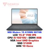  Laptop MSI Modern 15 A10MU 667VN 