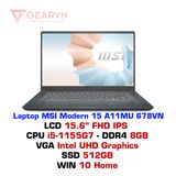  Laptop MSI Modern 15 A11MU 678VN 
