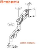  Giá treo màn hình máy tính Brateck LDT95-C012UC 