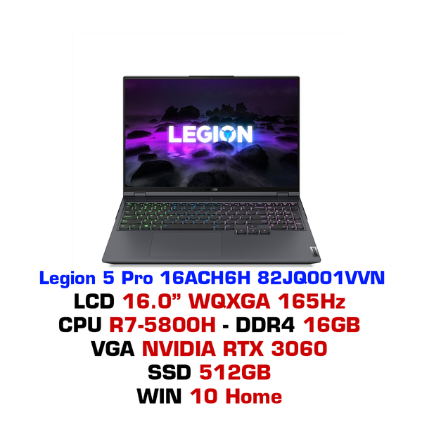  Laptop gaming Lenovo Legion 5 Pro 16ACH6H 82JQ001VVN 