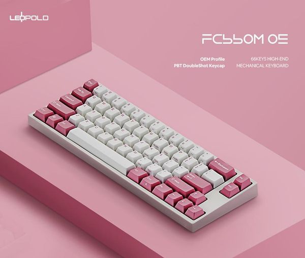  Bàn phím Leopold FC660MPD OEM Pink Red Switch 