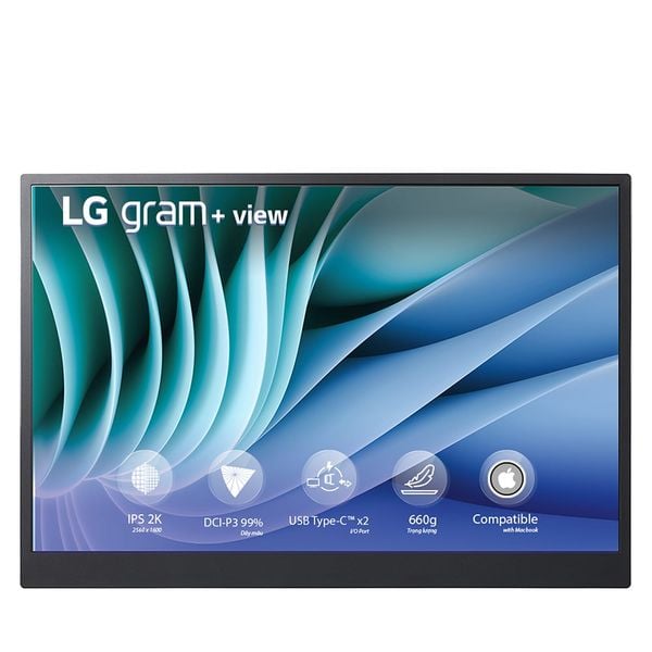 Màn hình di động LG Gram + view 16MR70 16" IPS 2K USBC