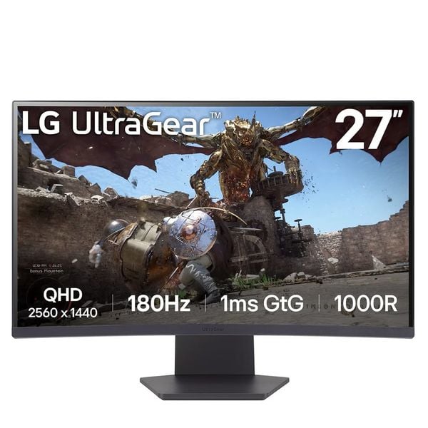Màn hình cong LG 27GS60QC-B UltraGear 27" 2K 180Hz chuyên game