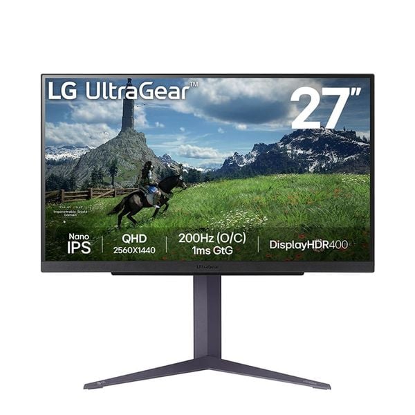 Màn hình LG 27GS85Q-B 27" Nano IPS 2K 200Hz HDR10 Gsync chuyên game